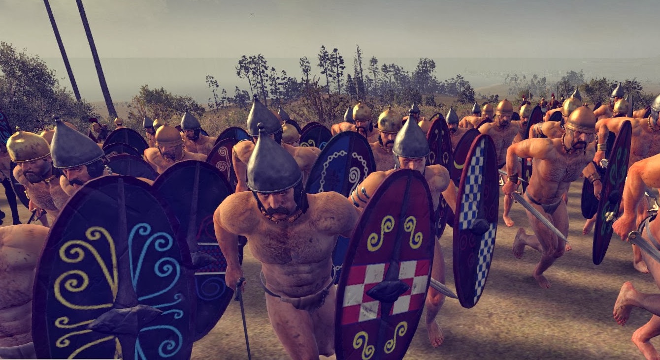 guerriers celtes nus